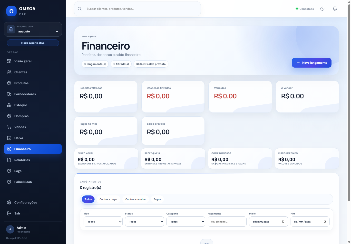 Módulo financeiro